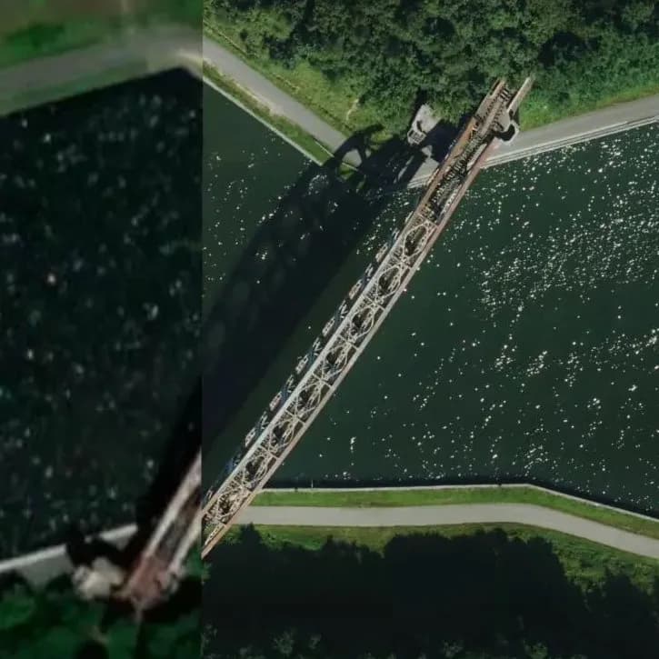 Verlaten Trein Brug